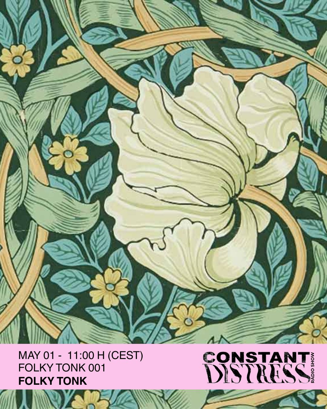 Poster, FOLKY TONK, ana Hospitaler, Constant Distress, radio online, programa de folk